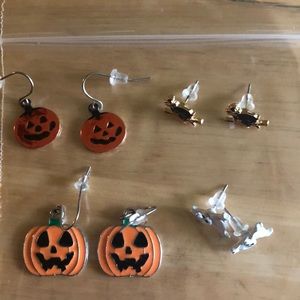 🎃 New 4 Pairs Halloween Earrings 🎃